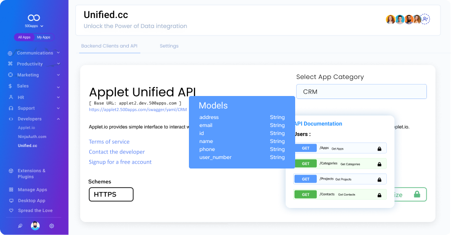 unified api control leave note